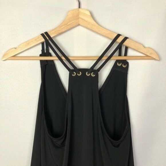 Express Black Strappy Racerback Relaxed Fit Tank Top XS - Picture 4 of 4